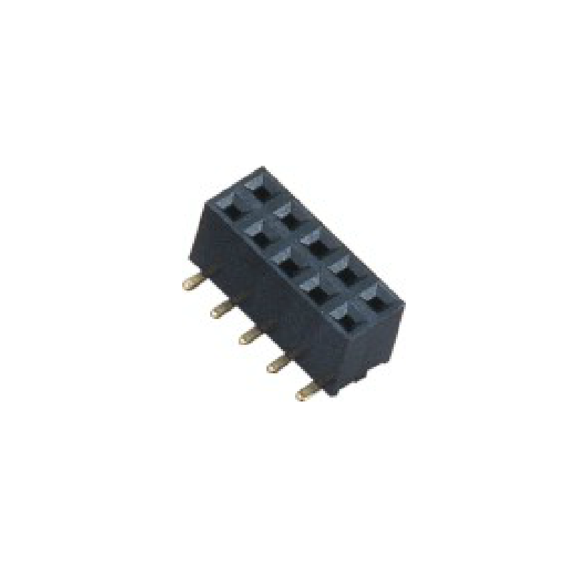 2.0mm 排母 SMT PA9T料黑色 H=4.3 连接器
