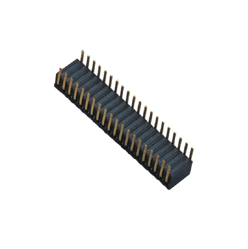 1.27MM 双排 90度弯针 塑胶高度H=3.5MM 侧插型 插板